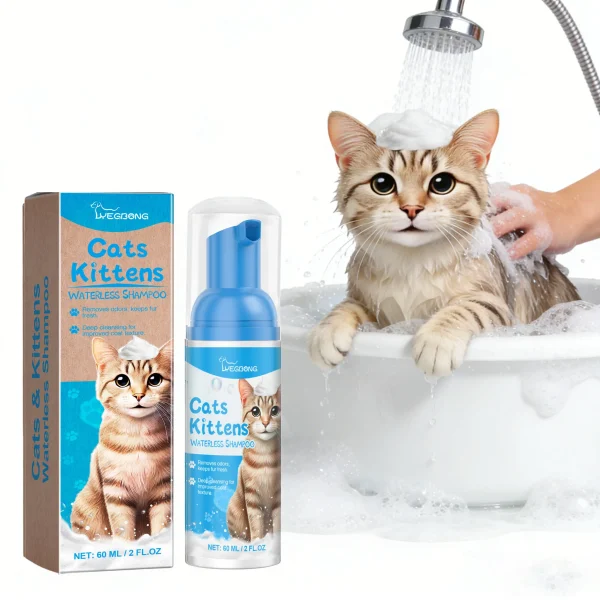 60ML Cat No-rinse Cleaning Foam Non-irritating